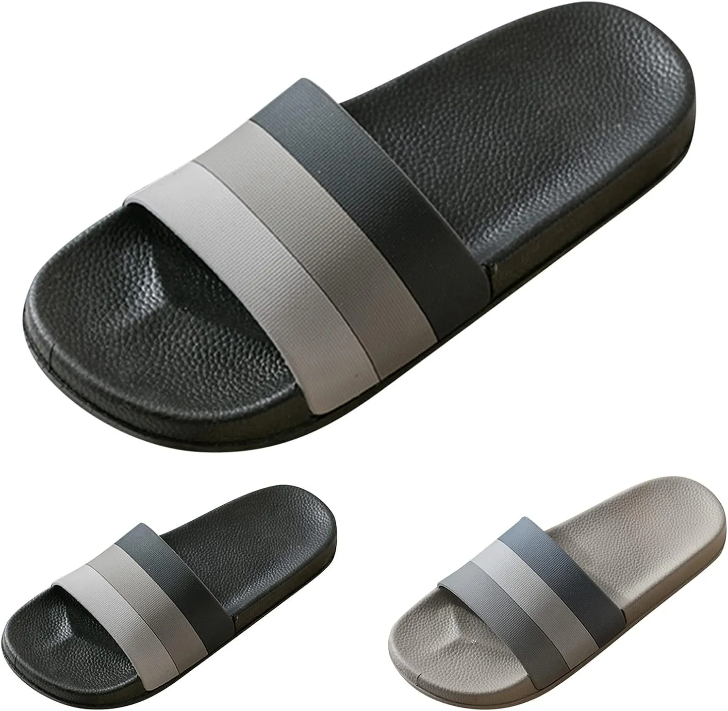 Bathroom Slippers Men Slides for Women Mens Shower Shoes Shower Shoes Women Drainage Hole Quick Drying Indoor Slippers