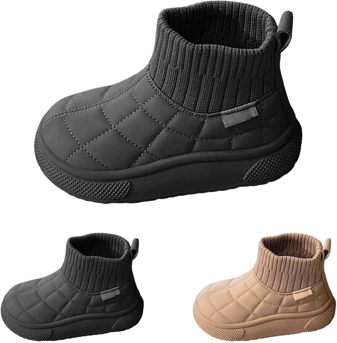 Big Kids Warm Ankle Boots Boys Girls Unisex Non Slip Mid Calf Winter Outdoor Lightweight Shoes for Girls Boots Size 13
