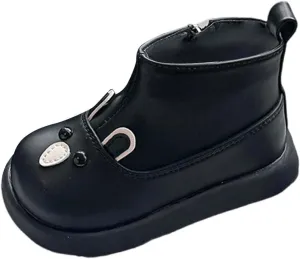 Cute artoon Ankle Boots for Toddler Infant Unisex Lightweight Slip On Soft Sole Breathable Girls Boots for Women