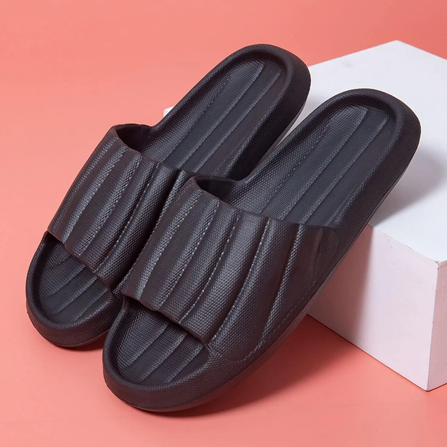 Slides for Men Slides for Women Mens Shower Shoes Shower Shoes Women Bathroom Open Toe Pool Slippers
