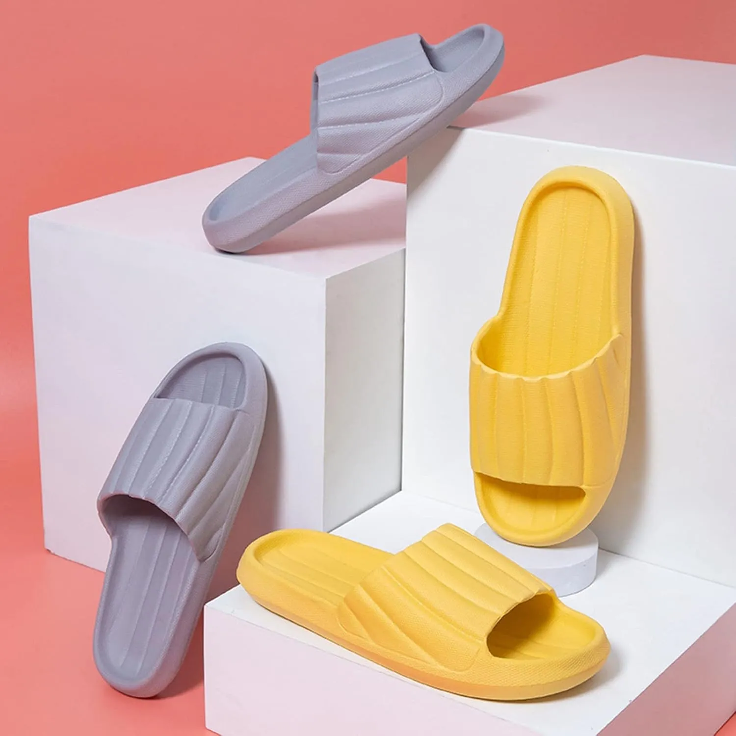 Slides for Men Slides for Women Mens Shower Shoes Shower Shoes Women Bathroom Open Toe Pool Slippers