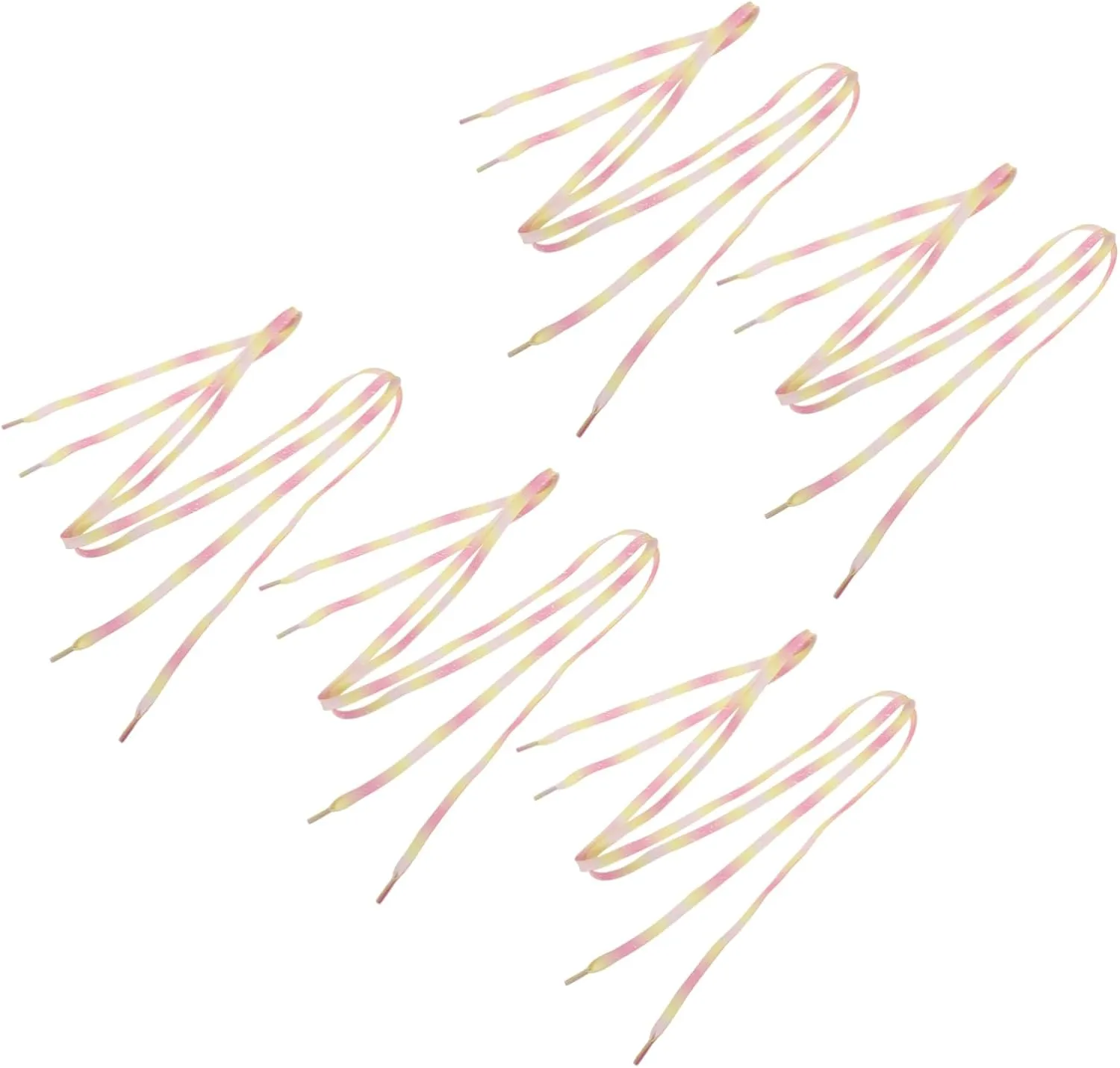 TENDYCOCO 5 Pairs Glow-in-the-dark Shoelaces Elastic Shoe Laces Shoe Laces for Sneakers White Shoe Laces Shoes Women Hiking Boot Laces Shoe Horn Ties Rainbow Shoe Laces Bonds Socks Polyester